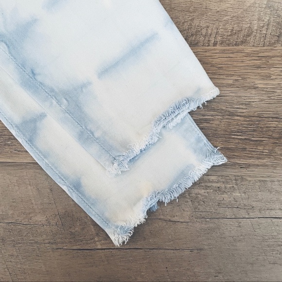 DL1961 Farrow Crop High Rise Skyway Tie Dye Instasculpt Skinny Jeans Size 26 - Picture 8 of 15